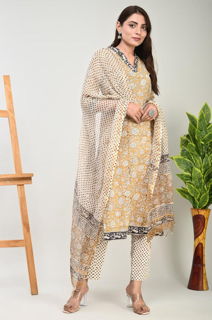 Cotton Suit with Pure Kota Doriya Dupatta