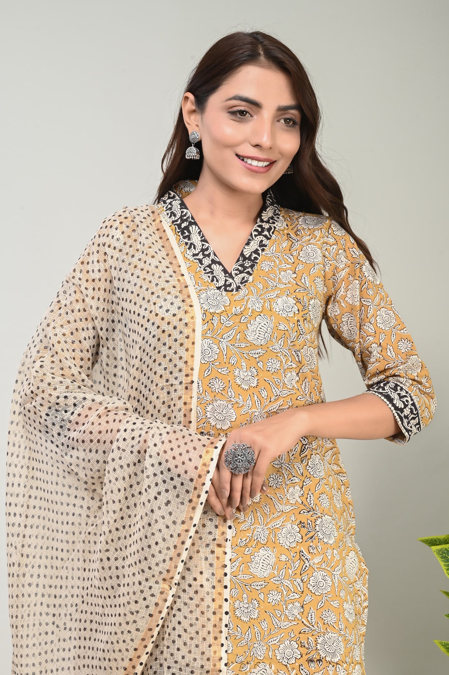 Cotton Suit with Pure Kota Doriya Dupatta