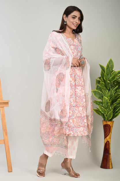 Cotton Suit with Pure Kota Doriya Dupatta