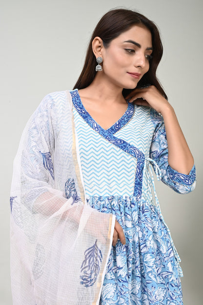 Cotton Suit with Pure Kota Doriya Dupatta