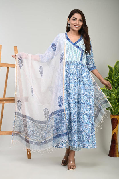 Cotton Suit with Pure Kota Doriya Dupatta