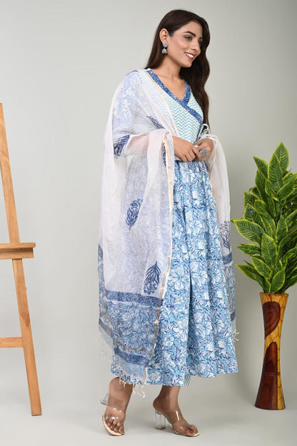 Cotton Suit with Pure Kota Doriya Dupatta