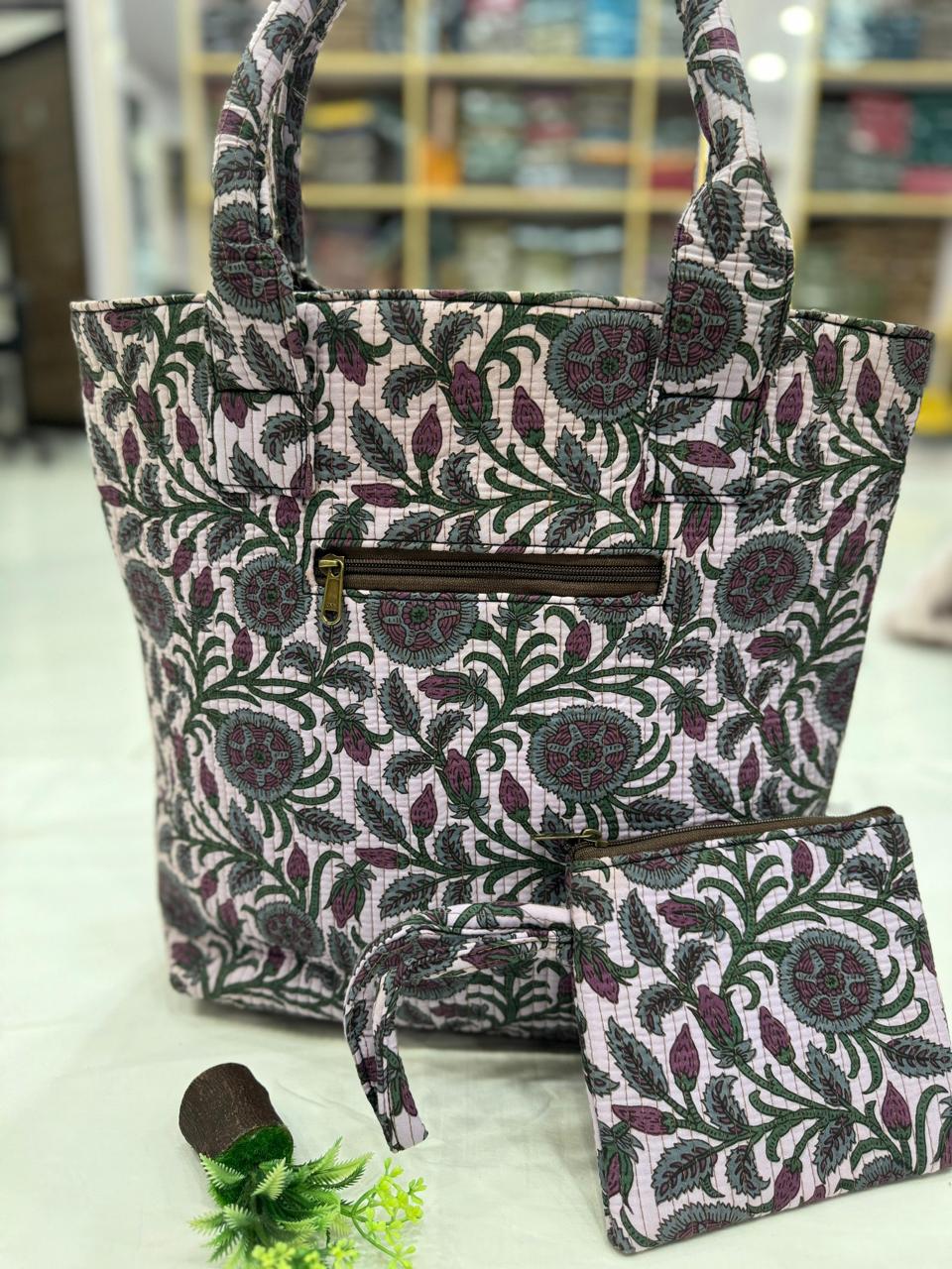 Printed Kantha Bag