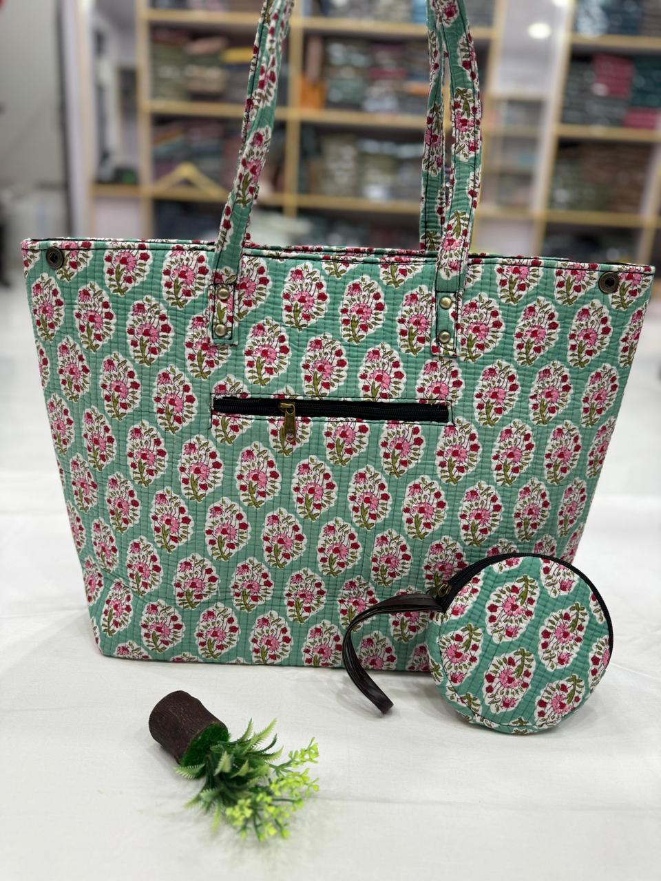 Printed Kantha Bag