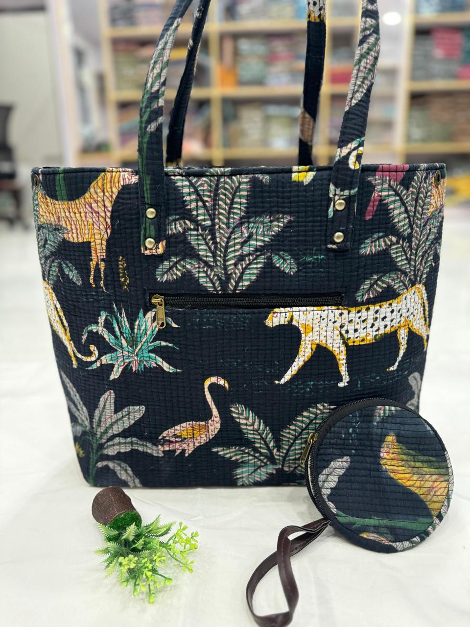 Printed Kantha Bag