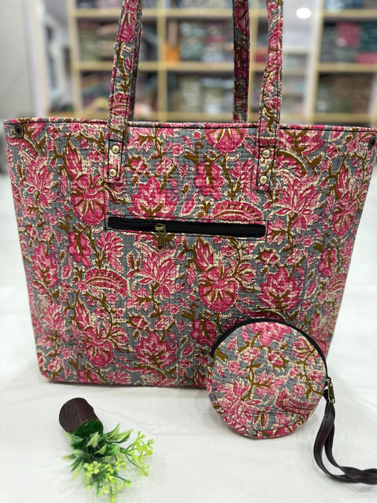 Printed Kantha Bag