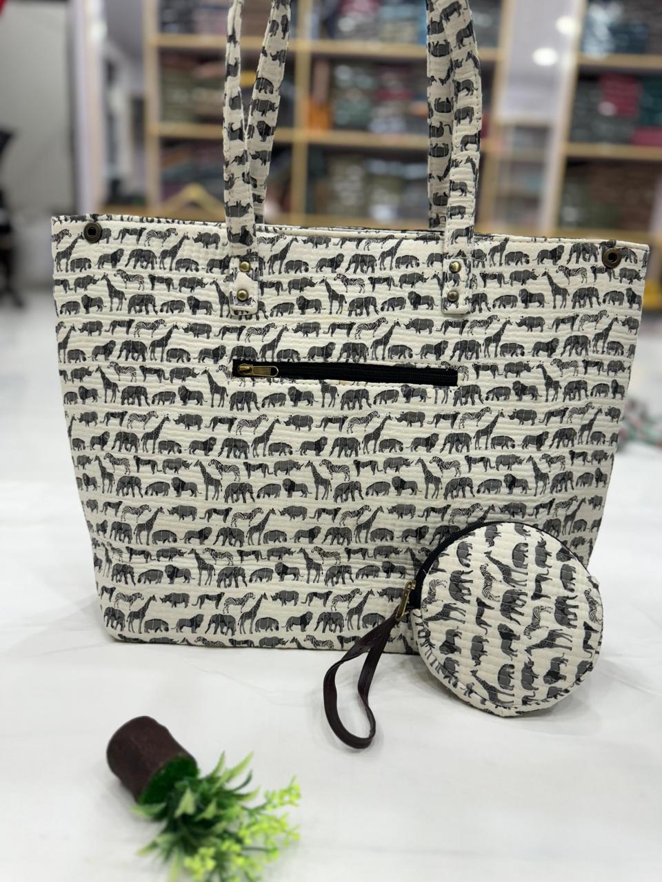 Printed Kantha Bag